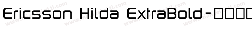 Ericsson Hilda ExtraBold字体转换